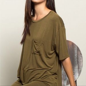 POL Green Boxy Tee